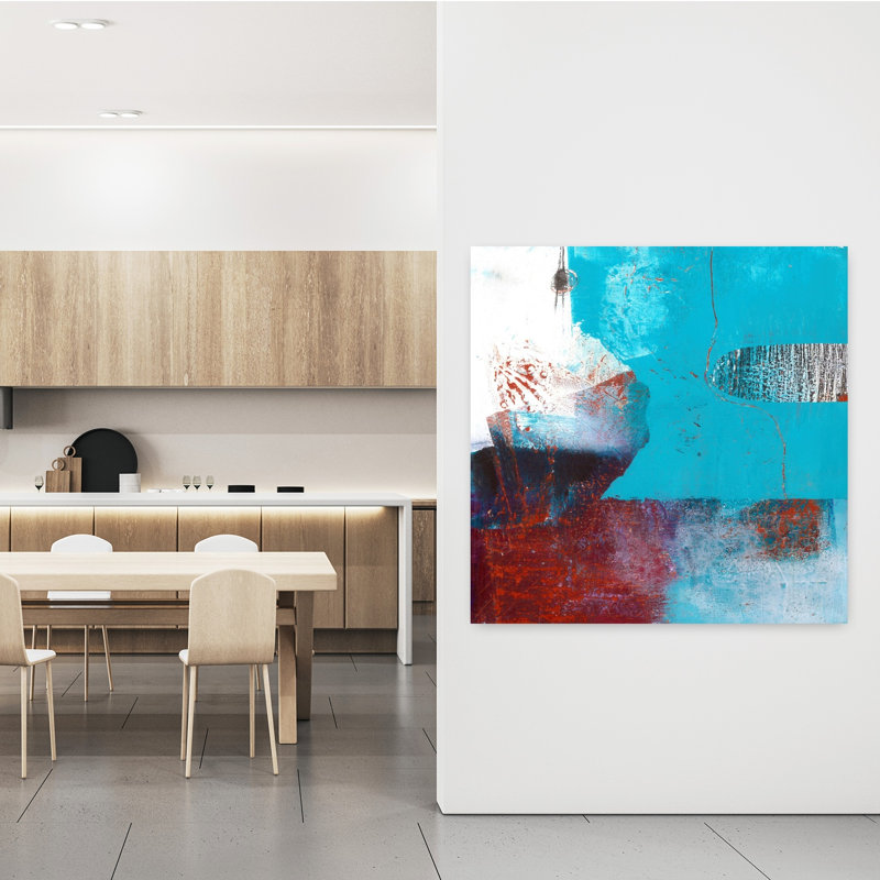 Vibations masquées, art contemporain abstrait, H 48 po x l 48 po
