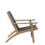 Chaise d'appoint en bois et osier gris Carlos (ensemble de 6)-228184582
