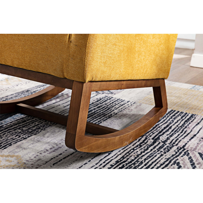 Chaise berçante, Jaune moutarde