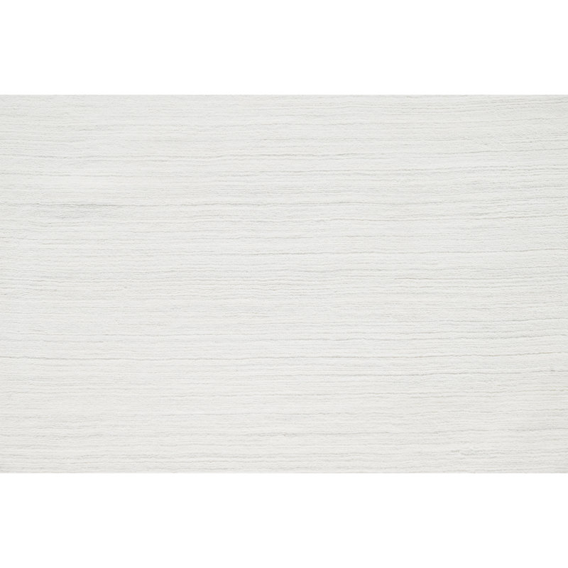 Hand Knotted Area Rug in White, Rectangle 10' x 14'