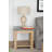 23.8x23.8x24" Side Table,Brown+Gray
