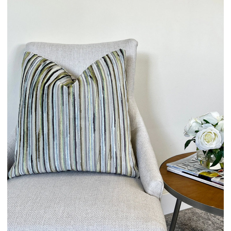 Housse de coussin en velours Alternative, Vert, H 22 po x l 22 po
