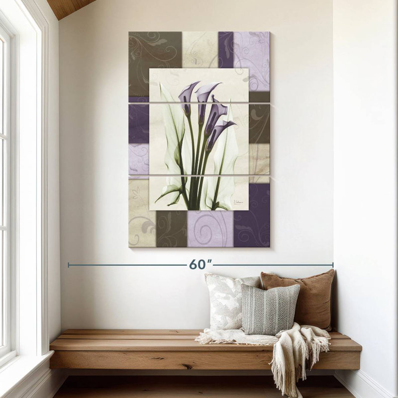 Harnek Calla Wineberry, 50" H x 32" W