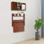 Bibliothèque murale en bois massif rectangulaire pliable pour ordinateur portable-671463316
