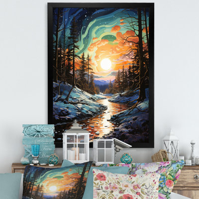«Avya Aurora Borealis Aurora Spectacle IV», reproduction d'art sur toile