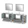 Ensemble de meuble-lavabo double 96 "avec miroir Boyes