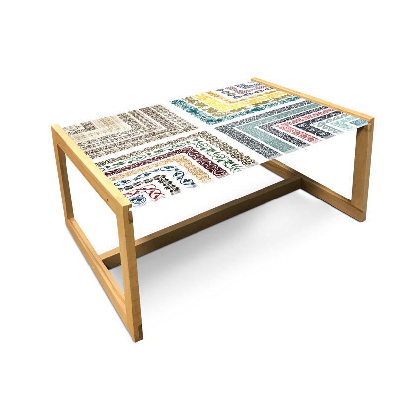 Multicolore, table basse East Urban Home, H 15,75 po x L 35,83 po x l 24,4 po