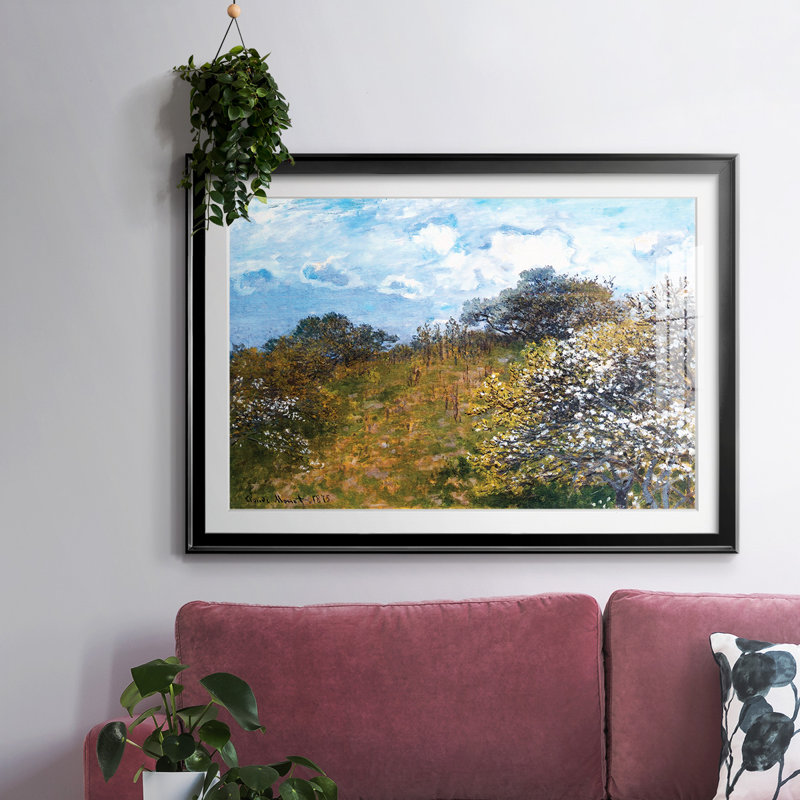 Springtime, 1873, reproduction d'art encadrée, Noir, H 19 po x l 27 po x P 1,5 po