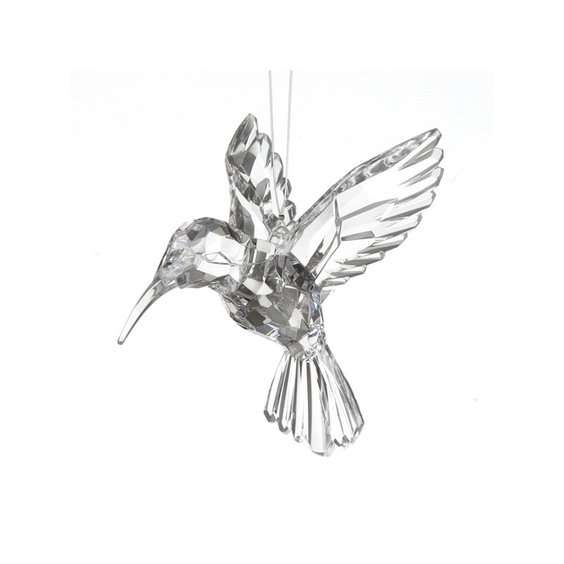 Figurine suspendue oiseau en acrylique humming, Transparent