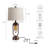 27” FarmhouseTable Lamp Set With Night Light And USB Ports   (Set of 2)-117105047