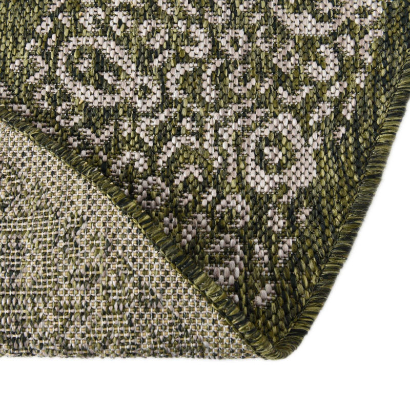 Tapis extérieur d'extérieur couleur forêt, Rectangle 7 pi x 10 pi