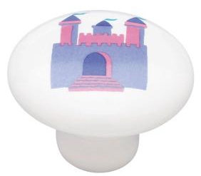 (Paquet de 5) Bouton de château mauve Disney Princess de 1-1 / 2 po