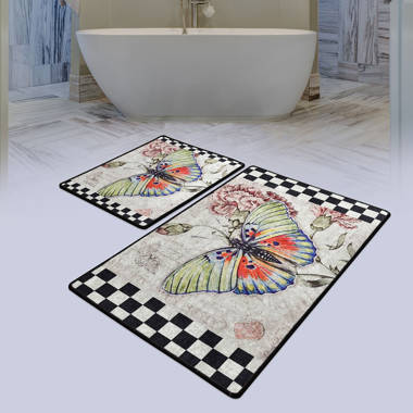 Dundee Deco Bath Mat with Non-Slip Backing