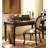 Traditional Wood Writing Desk with Turned Legs-432825451