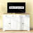 Sideboard With Storage Drawers And Adjustable Shelves-177892898