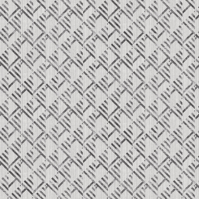 Cumbo 10m x 53cm Wallpaper Roll, Grey/Black