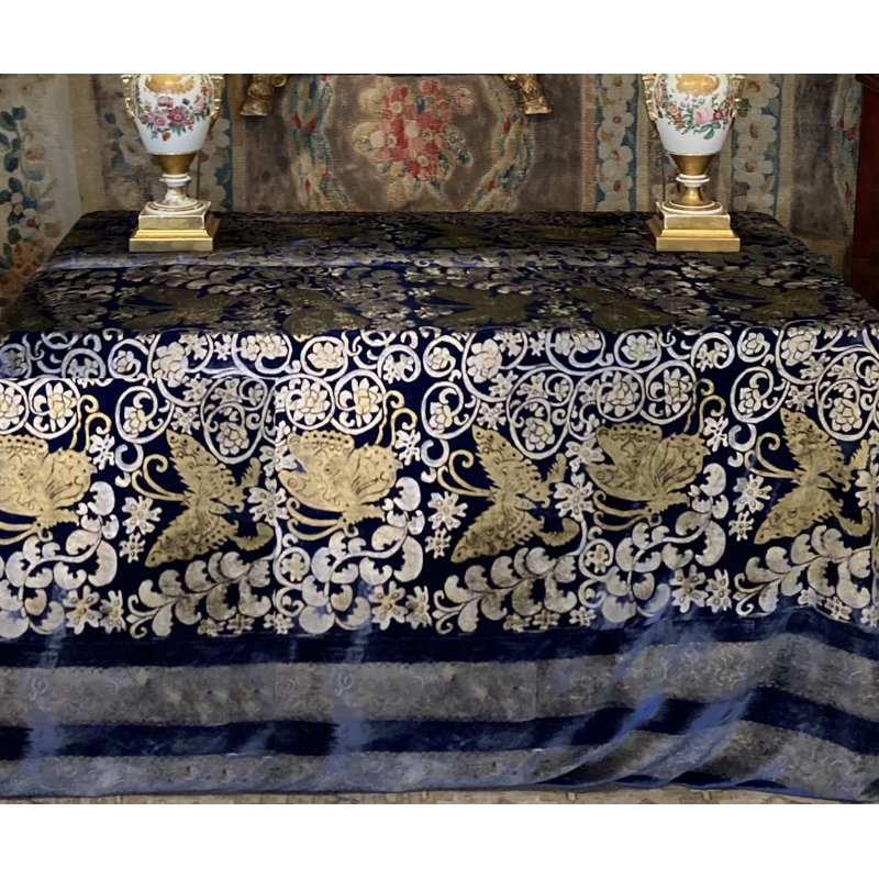 Butterflies Velvet Queen Bedspread