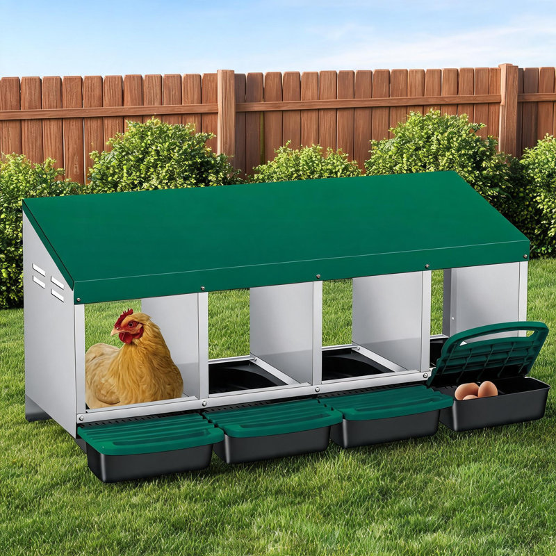 4 Hole Roll-Away Nesting Boxes
