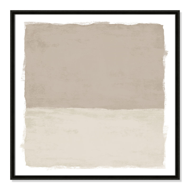 «Silent Sands I» par Natalie Carpentieri, H 25,5 po x l 25,5 po, Espresso
