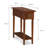 Coastal Solid Wood Narrow Side Table-123503288