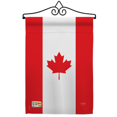 Impressions décoratives de polyester de 2 côtés 19 x 13 po  drapeau de jardin