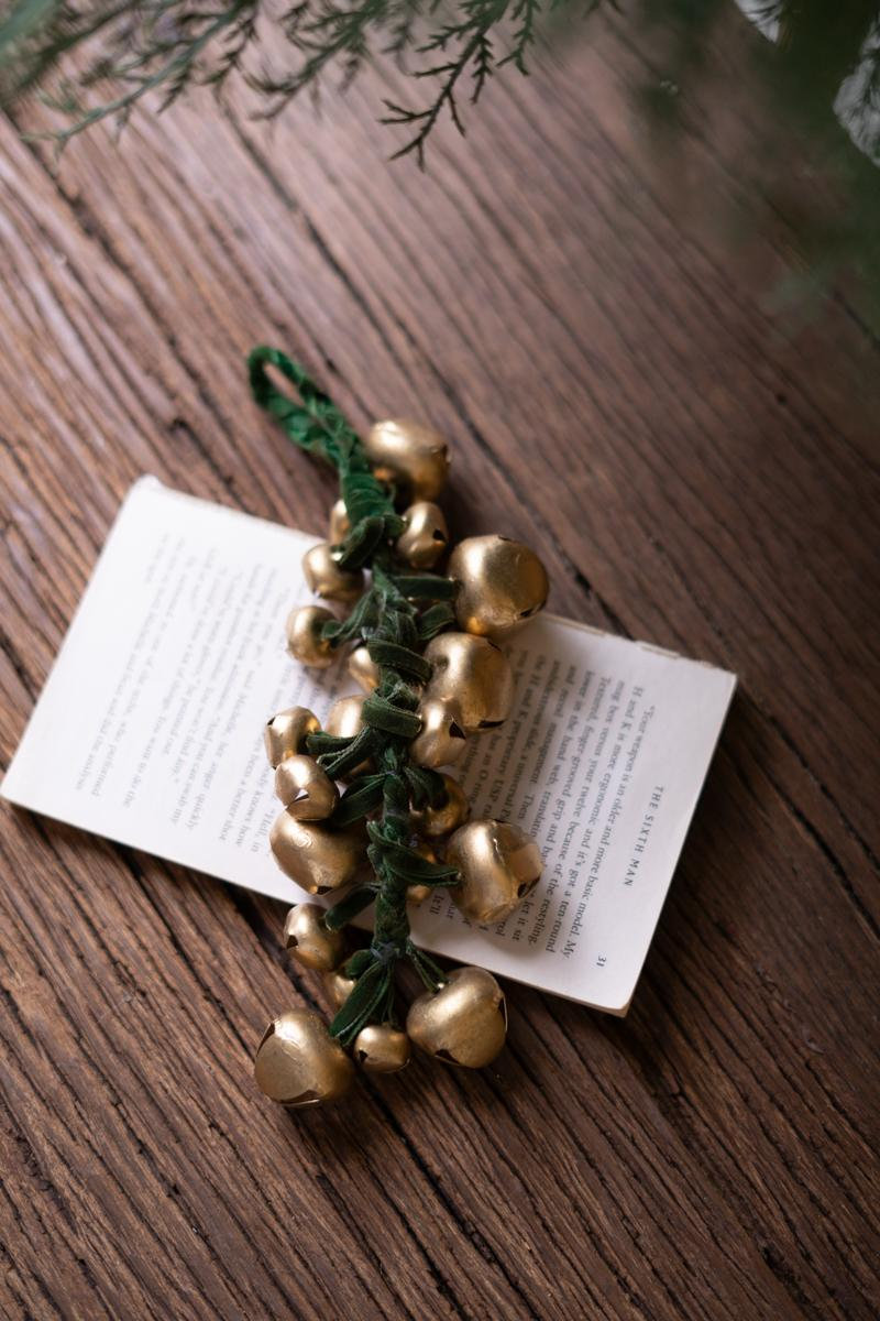 6-Piece Metallic Jingle Bell Ornaments