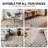 Beige Block Shag Rug – Medium Pile, Soft Texture, Kid & Pet Friendly-371401548
