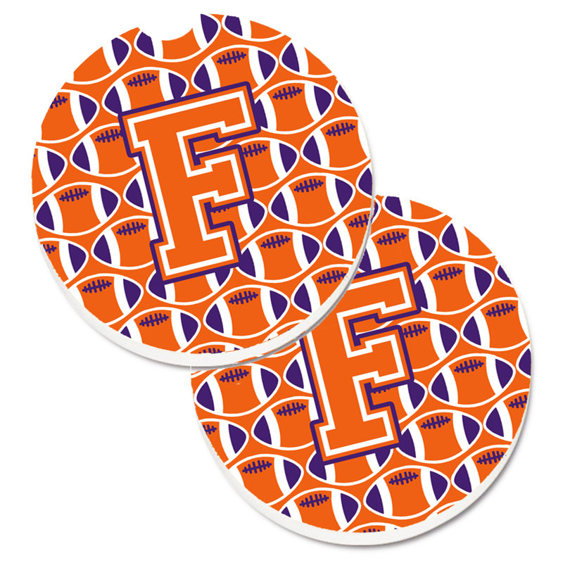 Sous-verre de football, F, Orange / tenue cérémonielle