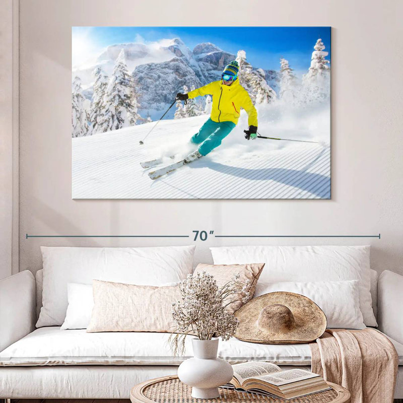 Downhill Ski Ride, 34" H x 51" W