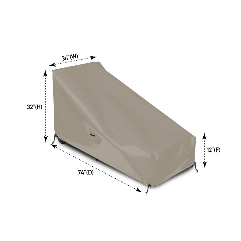 Outdoor Cover, 81.3cm H x 188cm W x 86.4cm D, Black
