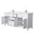 Beckett 72" Freestanding Double Bathroom Vanity with Cultured Marble Top-46032558-61130352-49797323