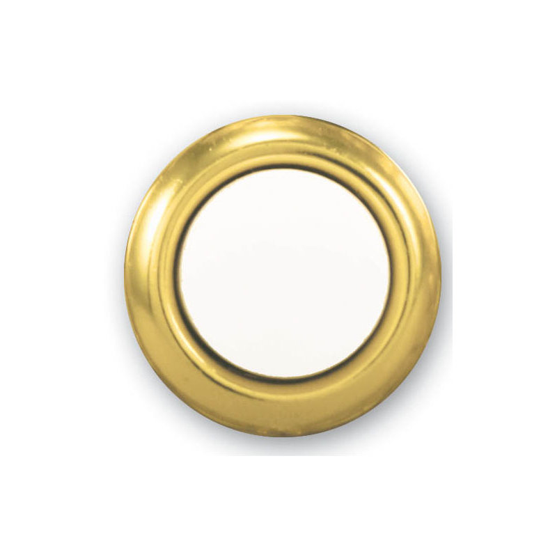 Bouton poussoir perle, Doré