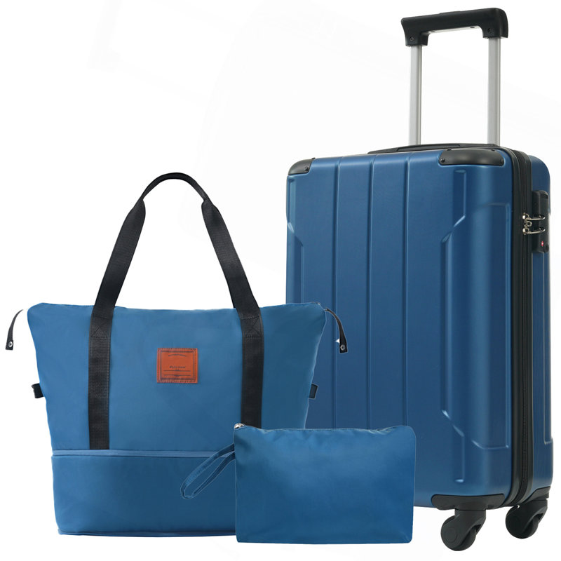 Ensemble de bagage à main 20 pièces 3 pièces avec roulettes, valise légère en ABS rigide pour les voyages Weedend, voyage d'affaires