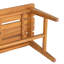 Banc d'extérieur en bois d'acacia