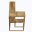 Ensemble de 4 tables basses LOVE Alphabet Design, plateau en bois de manguier brun, base en laiton antique