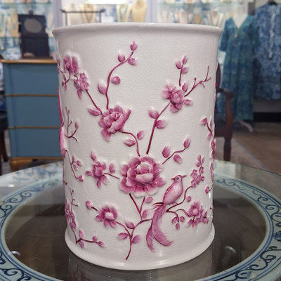 Poubelle en porcelaine