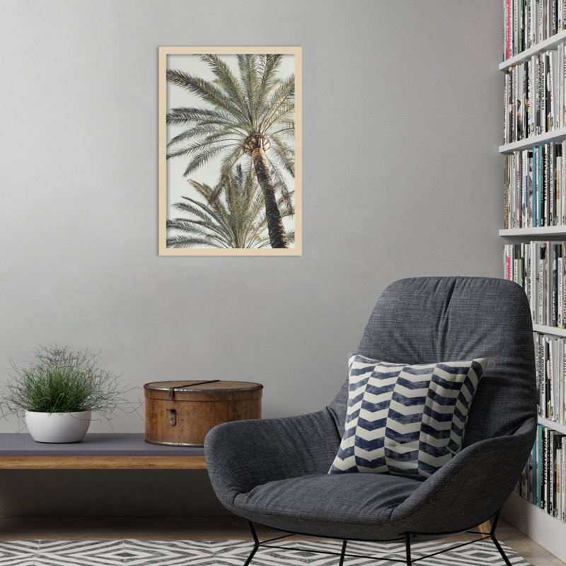 «Palm 005» par Colmenero, impression sur bois encadrée, H 25 po x l 17 po