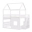 Lit double à tablette en bois massif Aaden l 57,4 po x P 94,2 po x H 97,8 po