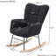 Chaise berçante rembourrée avec siège rembourré et haut dossier Teddy-924000003