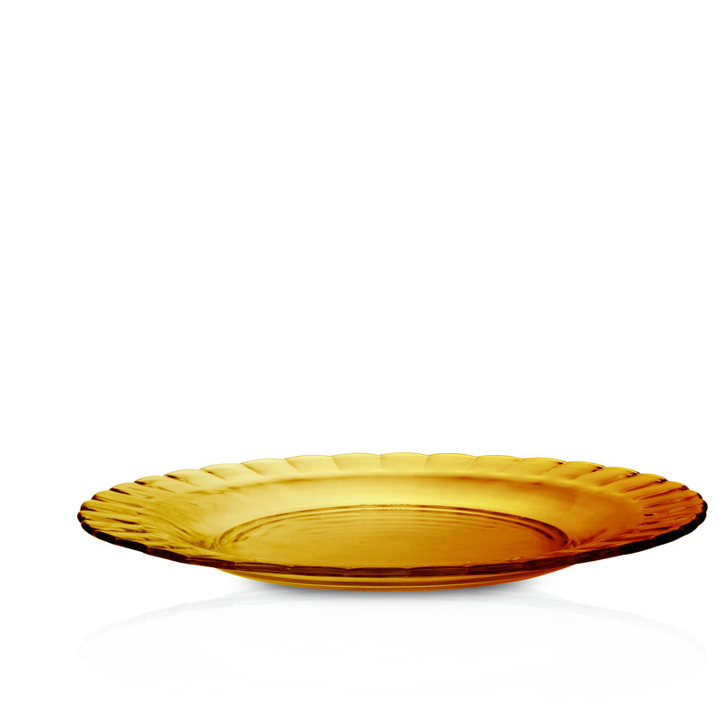 Duralex Clear Picardie Dinner Plate 26cm, Orange