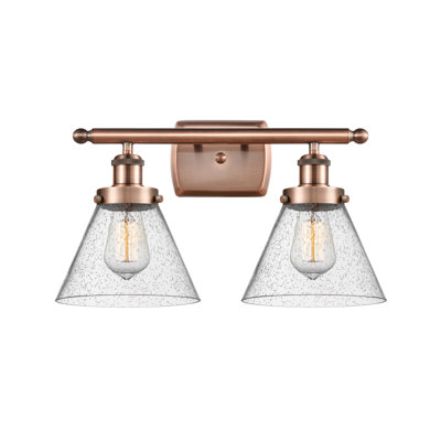 Éclairage pour meuble-lavabo à 2 lumières 18 po Ballston Urban Cone