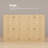 126” Wide Multi-Door Combo Wardrobe With 4 Drawers