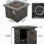 Foyer carré 35 pouces Mgo - 40 000 BTU