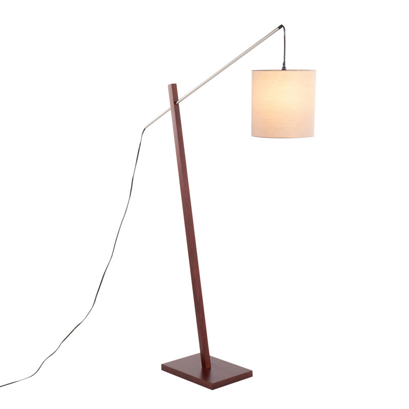 Lampe de travail sur pied 60 ", Noyer