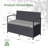 Cameika 44.7'' Outdoor Loveseat