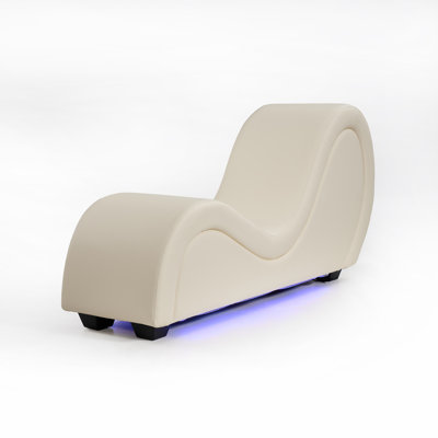 Faux Leather Chaise Lounge