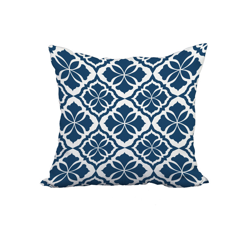  Housse et insert de coussin carré 100% coton, 20 po x 20 po, Bleu