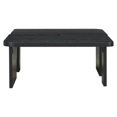 Contemporary Living Area Coffee Table, Rectangular With Splicing Feature, Strong & Stable, 25 Lbs Bearing Capacity, Easy Setup Minimalist Shape Option, Room Decor Piece, Practical, Simple Assembly