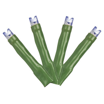 LED Christmas Cluster Green Wire Light Set