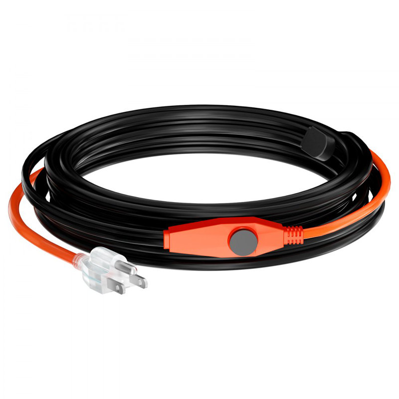 Ruban chauffant 24 pieds 7W / pi pour tuyau avec thermostat intégré, 216"